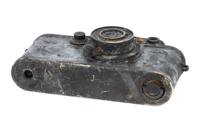 Lot 21 - A Fire Damaged Leica IIIc Rangefinder Camera