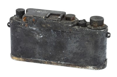 Lot 21 - A Fire Damaged Leica IIIc Rangefinder Camera