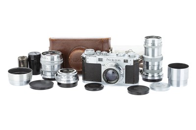 Lot 146 - An Early Nikon M Rangefinder Camera Outfit