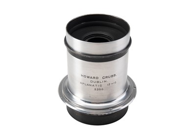 Lot 334 - A Howard Grubb, Dublin, Aplanatic f/11.5 12x10" Aluminium Lens