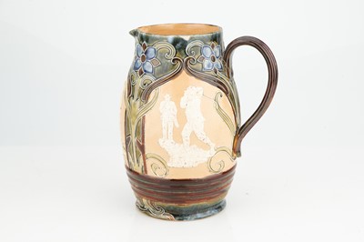 Lot 132 - A Large Royal Doulton Lambeth Stoneware Jug