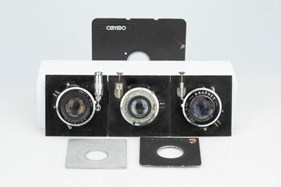 Lot 698 - Three Large Format Lenses in Boards