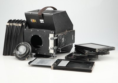 Lot 711 - A Reckmeier & Schunemann 'One Shot' 5 x 7" Three Colour Camera