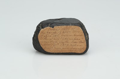 Lot 213 - A Specimen of Coal From the Ship Wreck of Chinchas