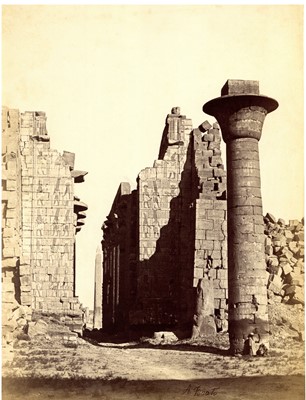 Lot 318 - ANTONIO BEATO (1835-1906), Three Photographs of Egypt