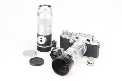 Lot 68 - A Canon IIIa Rangefinder Camera & Leica Accessories