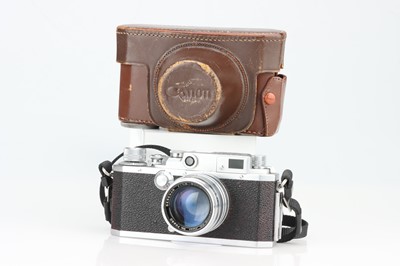 Lot 74 - A Canon IIIA Rangefinder Camera