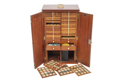 Lot 188 - A Large Victorian Cabinet of Microscope Slides