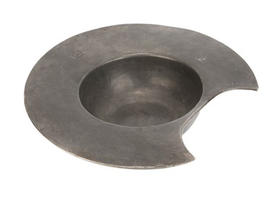 Lot 58 - A French Pewter Barber's Bowl