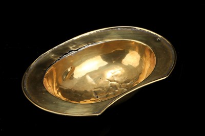 Lot 61 - An 18th Century Brass Barber's / Bleeding Bowl