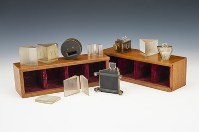Lot 218 - A Collection of Prisms & Liquid Prisms in Two Cases