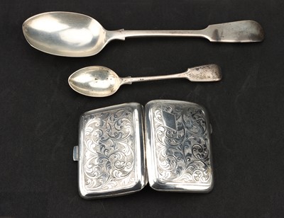 Lot 59 - A Hallmarked Silver Cigarette Case