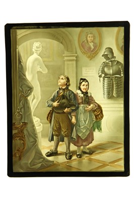 Lot 106 - Two Polychrome Lithophane