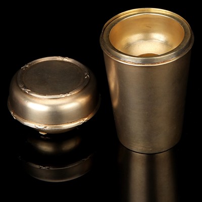 Lot 26 - A Silver-Gilt Travelling Medical Set by Albert Barker