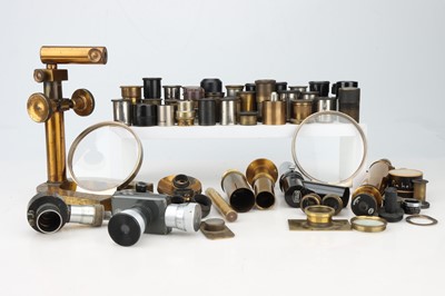 Lot 228 - A Collection of Microscope Parts, Accessories' and Objectives