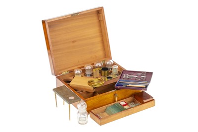 Lot 207 - An Victorian Microscopist's Slide Preparation Set