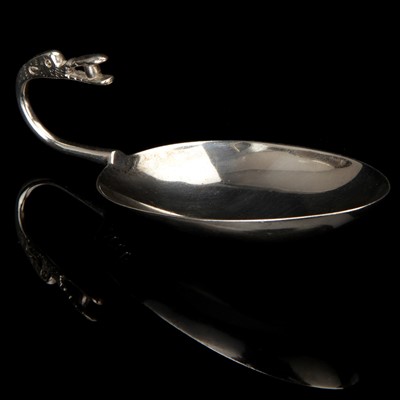Lot 28 - A Large Scottish Silver Medicine Spoon