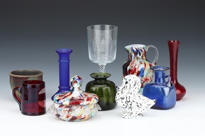 Lot 73 - A Group of Glass Items