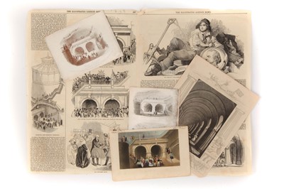 Lot 133 - Thames Tunnel Period Clippings & Illustrations
