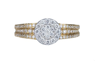 Lot 146 - An Illusion Set Diamond Ring