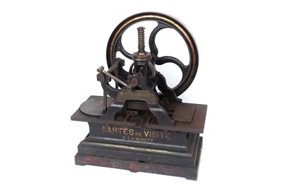 Lot 89 - A Carte De Visite a la Minute card press