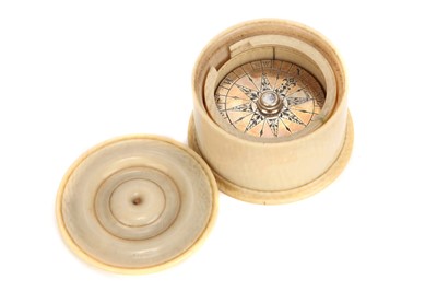 Lot 145 - An Unusual Silver & Ivory Floating Compass by Edward Nairne