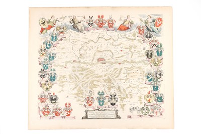 Lot 171 - Map of the Territory of Frankfurt am Main by J. Blaeu 1649 - 55