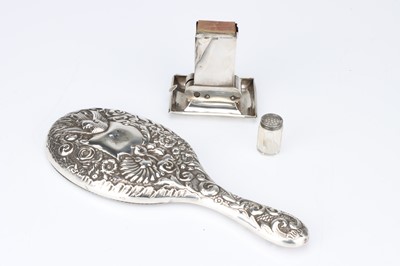 Lot 77 - A Silver Desktop Smoking Companion