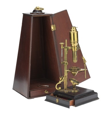 Lot 187 - A Fine Example of a Cuff Microscope By John Cuff