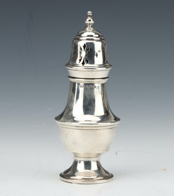 Lot 72 - A George V Silver Baluster Suigar Caster