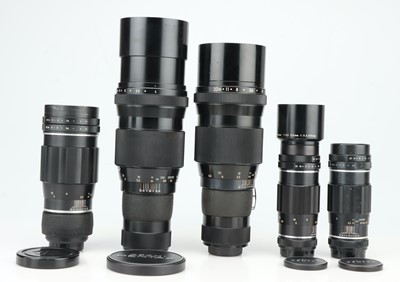 Lot 720 - A Selection of Asahi Pentax Telephoto Lenses