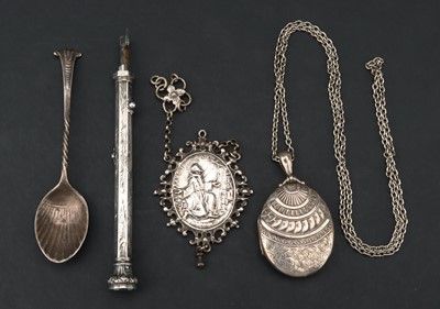 Lot 76 - A Victorian Propelling Pencil and Pen