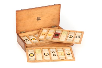 Lot 18 - A Collection of 36 Microscope Slides