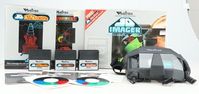 Lot 97 - Vetrex Vintage Console 3D Imager & Games