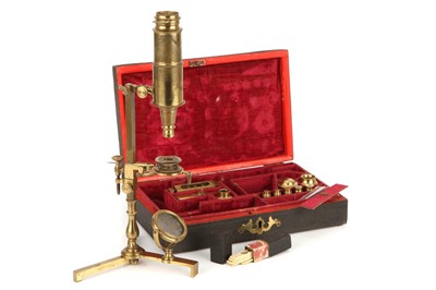 Lot 2 - A Benjamin Martin Universal-Type Compound Microscope
