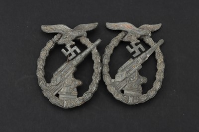 Lot 47 - A Pair of WWII Luffewaffe Heeres-Flakabzeichen
