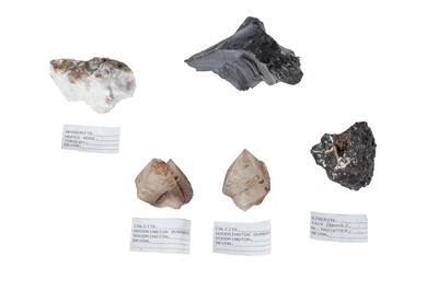 Lot 163 - Collection of 12 Minerals From Devon & Somerset Quarries & Mines