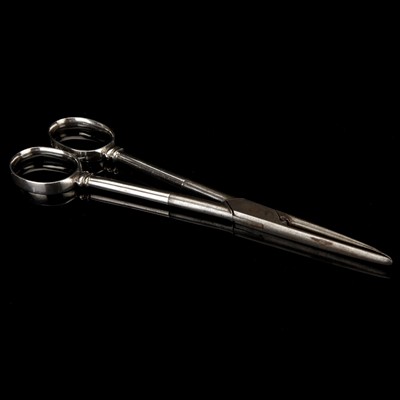 Lot 38 - A Pair of Geogian Silver-Handled Scissor Forceps