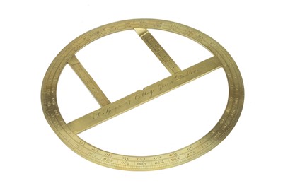 Lot 133 - A Rare Irish Circular Protractor by Richard Spear