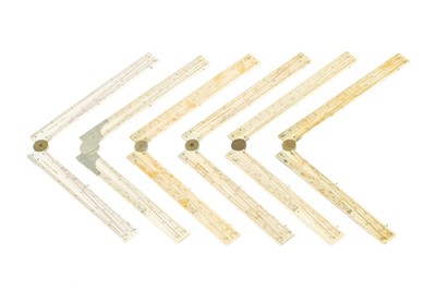 Lot 141 - Six Six-inch Ivory Sectors
