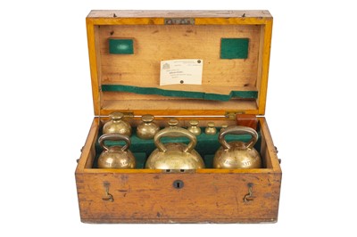 Lot 82 - Lancashire County Council Standard Spherical Avoirdupois  Weights