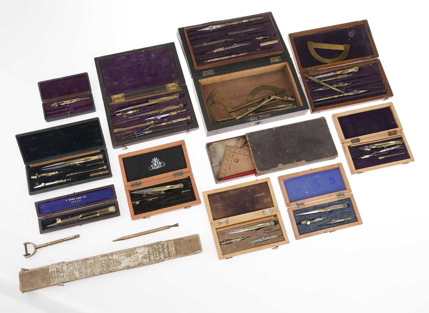 Lot 48 - A Collection of 19th Century Drawing Instruments