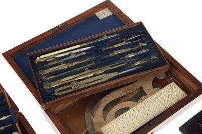 Lot 51 - Six Sets of drawing Instruments