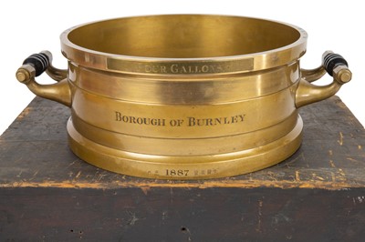 Lot 85 - Imperial Half Bushel Measure, Burnley, Dated 1887