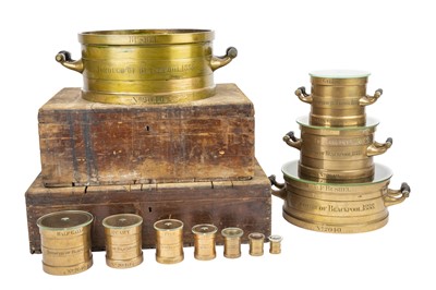 Lot 87 - Borough of Blackpool, Full Set of 11 Imperial Standard Capacity Measures, 1888