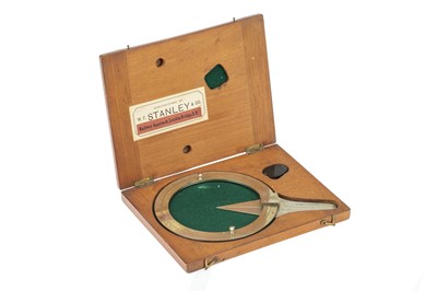 Lot 94 - German Silver 6in Protractor, Stanley