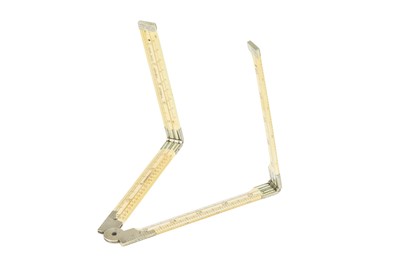 Lot 104 - Ivory Folding Rule, Wood Late Abraham