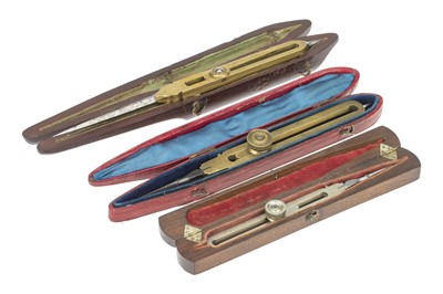 Lot 106 - Collection of 3 Pairs of Proportional Dividers