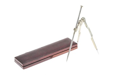 Lot 108 - A Fine Cased Set of Three Legged Dividers, Stanley