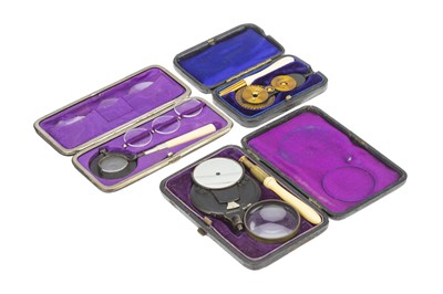 Lot 10 - Cased Ophthalmoscopes and a Retinoscope